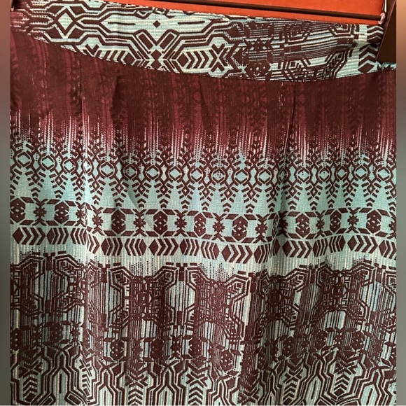 💜 CLEARANCE KAS DESIGNS NWT Teal and black sheer bohemian maxi skirt. Size S - Picture 7 of 7